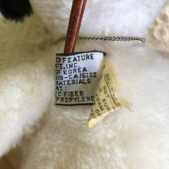 VTG 1968 Snoopy Plush Set of 2 United Feature  Overalls Shirt Sneakers 10" 12" - Picture 15 of 16